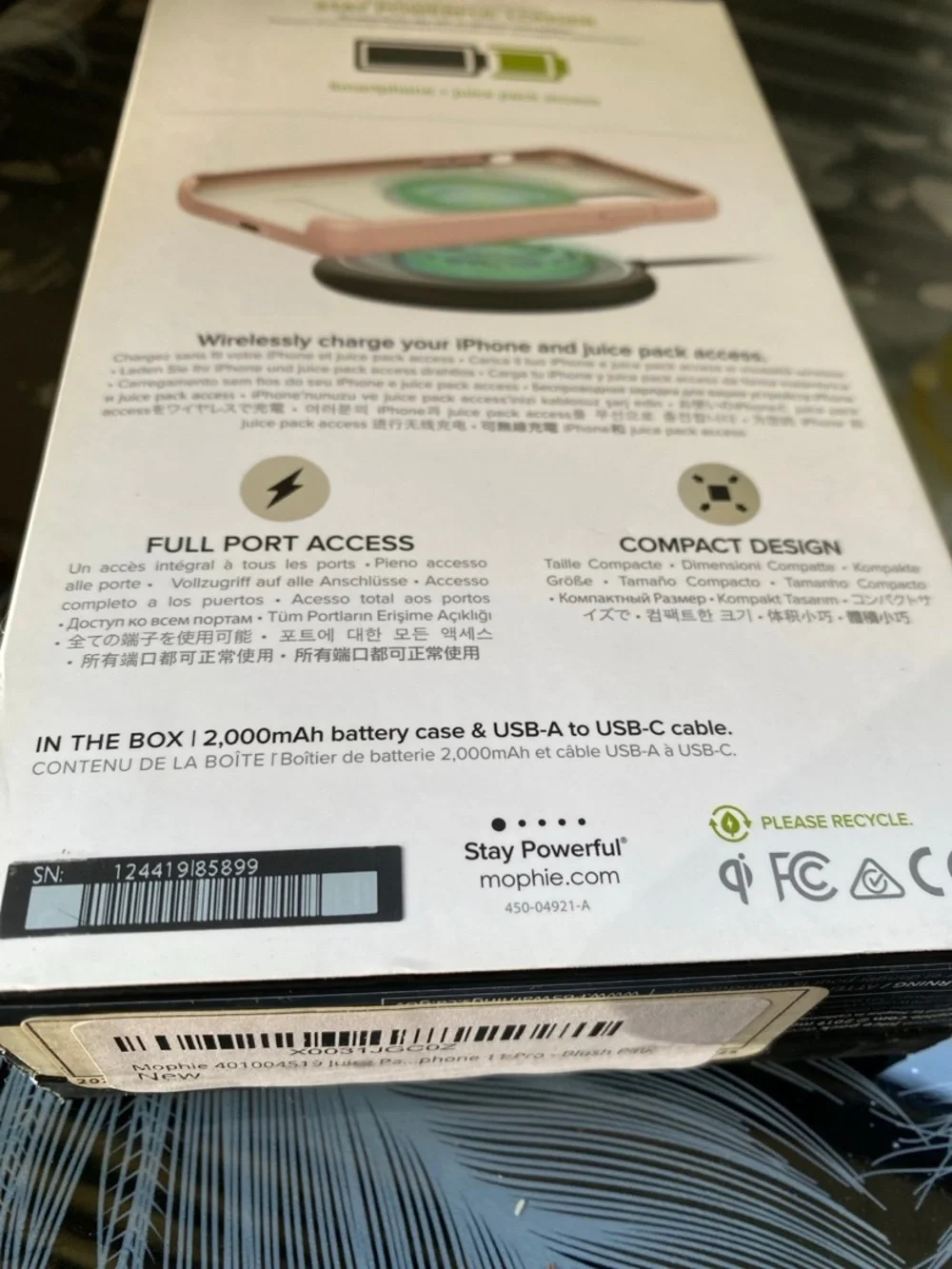 Mophie iPhone 11 Pro Juice Pack Access Pink Charging Case